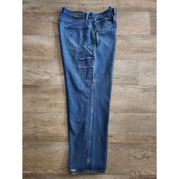 Vintage FUBU Collection Jeans Men's 40x32 Baggy Wide Leg Hip Hop Skate 90's Y2K - Picture 4 of 11